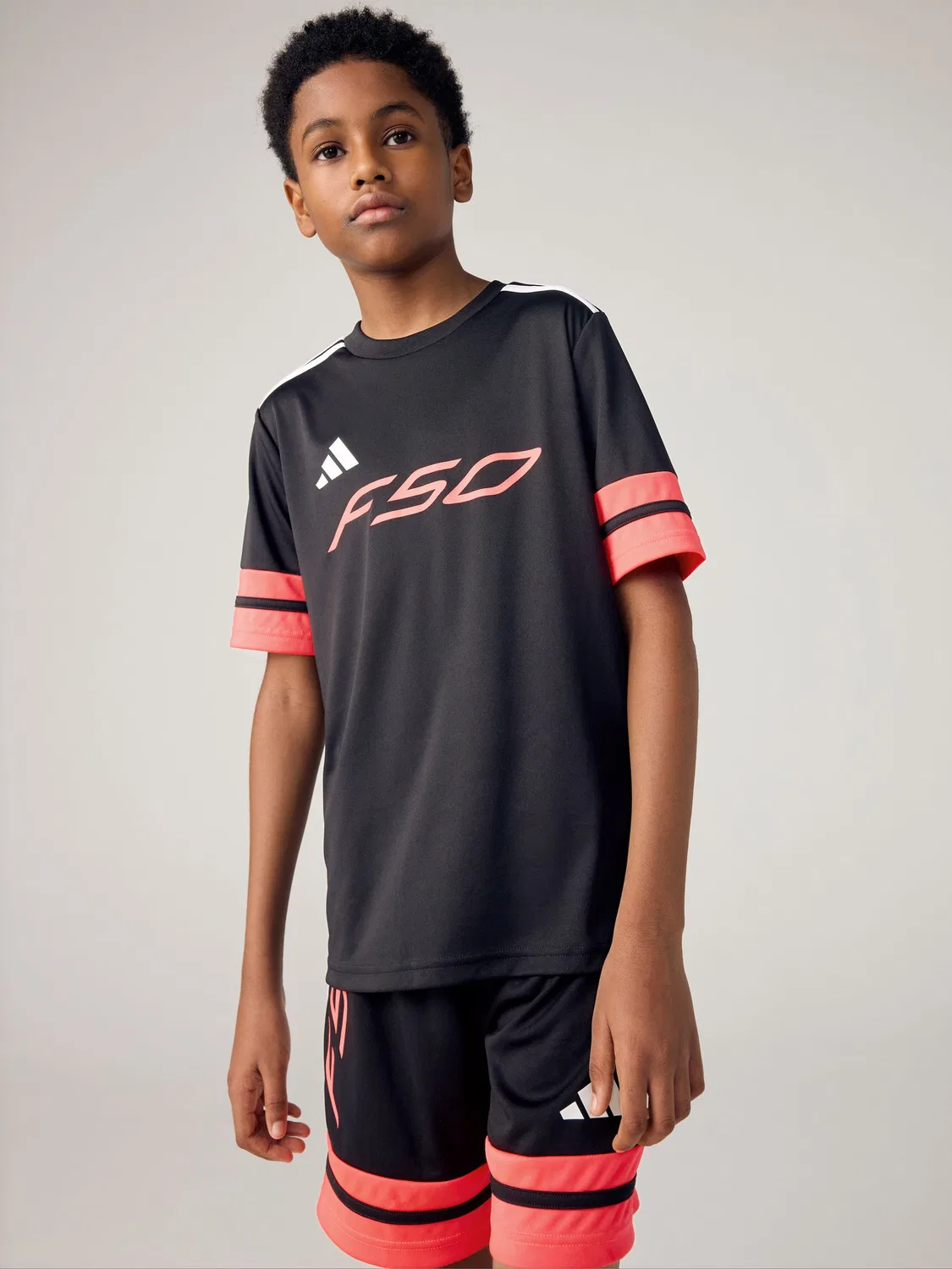 Футбольная футболка F50 adidas, черный/красный — фото 4