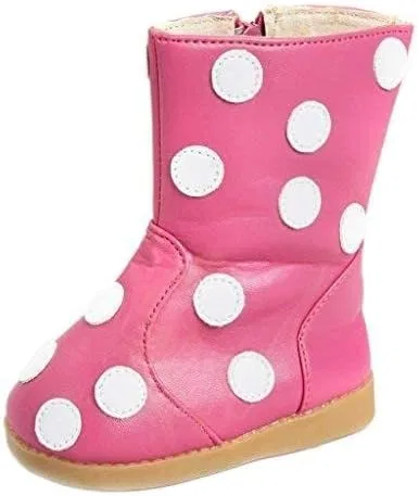 Детские ботинки для девочек со звуковым эффектом Sneak A' Roos, Hot Pink Polka Dot