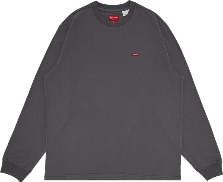 

Лонгслив Supreme Small Box Long-Sleeve Tee 'Charcoal', серый