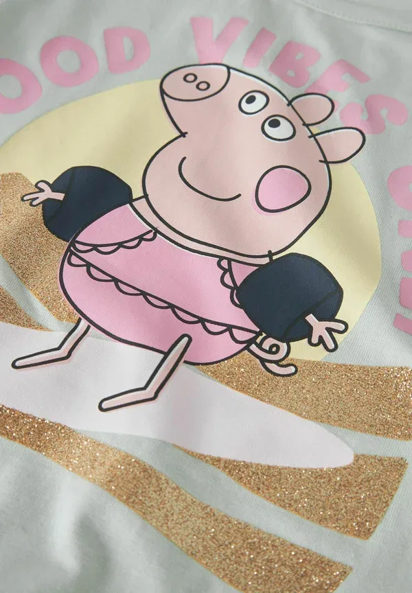 Платье с принтом Peppa Pig Name It, pale aqua, бирюзовый — фото 3
