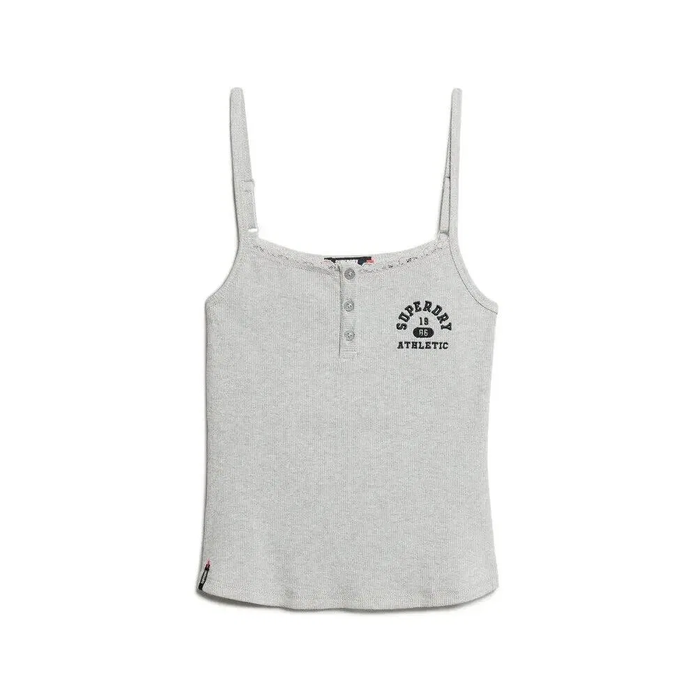 Женский топ с принтом Athletic Essentials Superdry, Grau / Betongrau