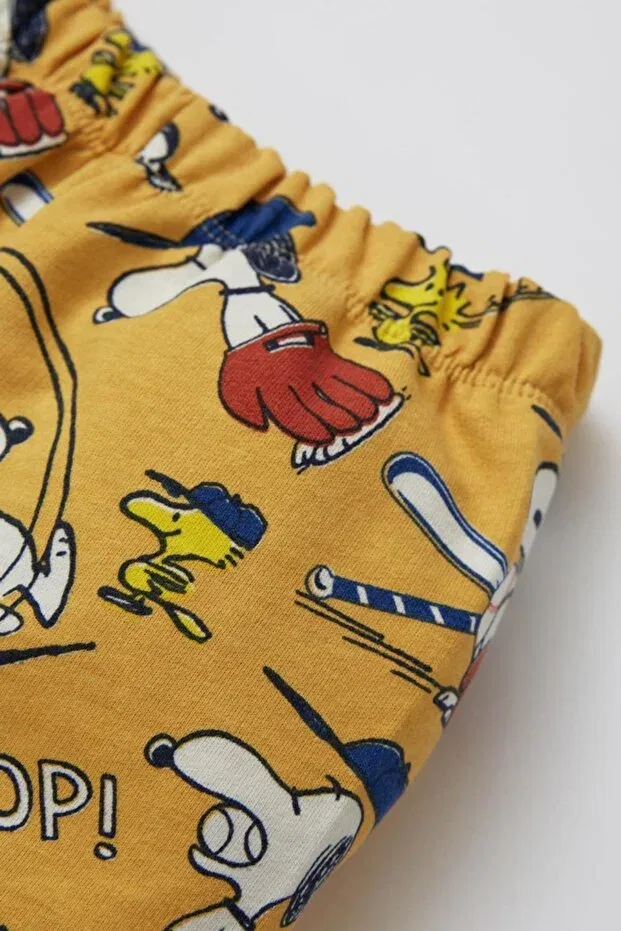 Детские шорты для мальчиков хлопковые Snoopy Defacto, Yellow Yl402 — фото 2