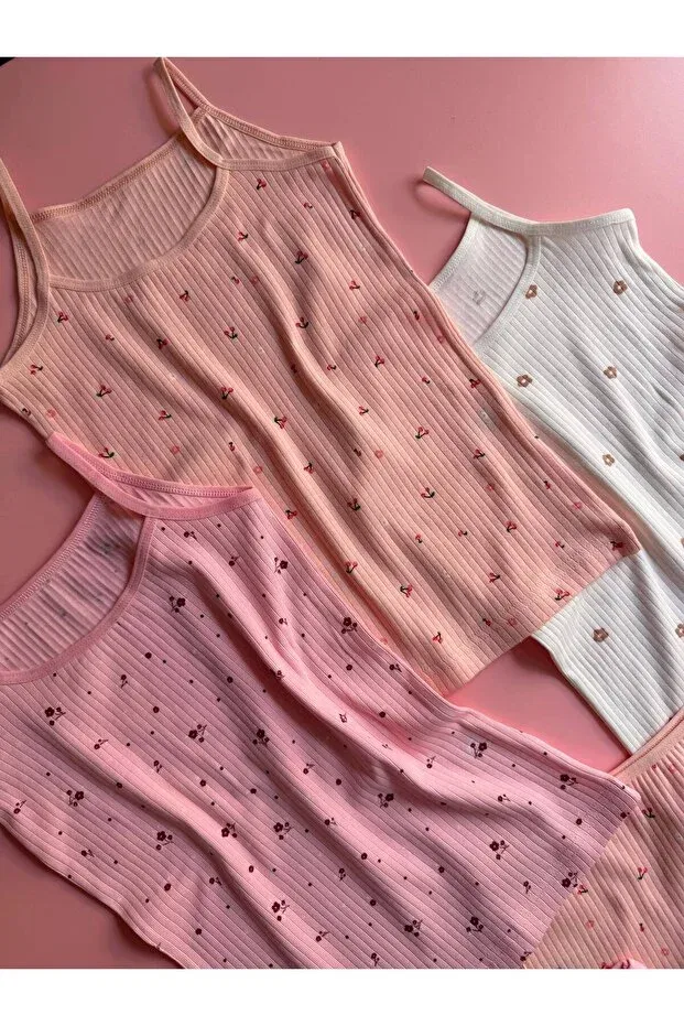 Детский комплект для девочек хлопковый Daisy Garden Victroy, Salmon-Ecru-Pink — фото 3