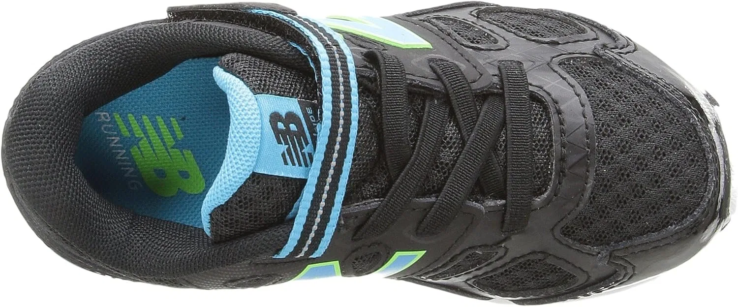 Детские кроссовки для девочек KA680 New Balance, Black/Blue/Green — фото 3