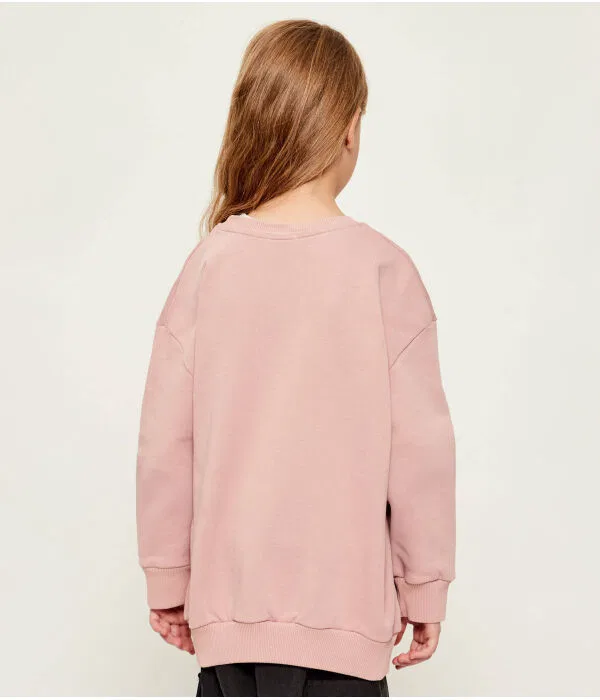 Детская толстовка для девочек Relaxed Fit Pinko Up, Rosa — фото 3
