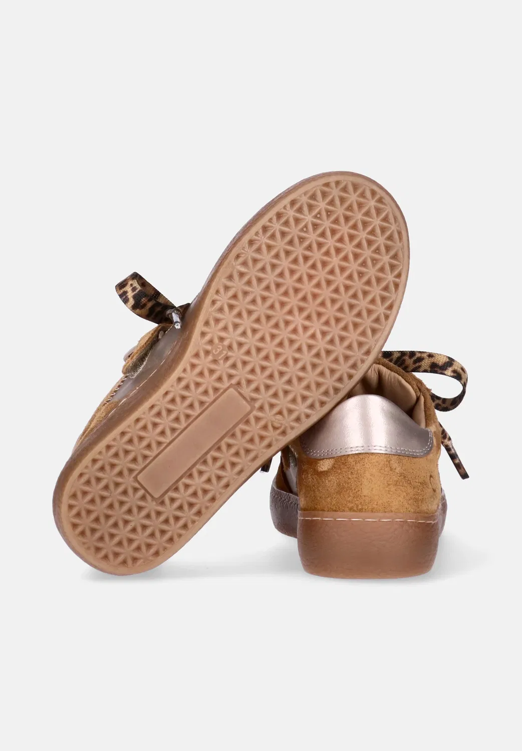 Кроссовки da bambina Con Inserti Glitter e lacci Animalier - кроссовки Morelli, Marrone — фото 4