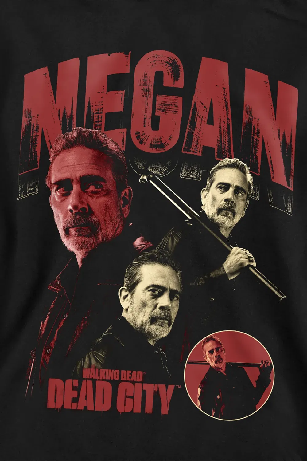 Молодежный пуловер-худи Dead City Negan Homage, The Walking Dead, Black — фото 2