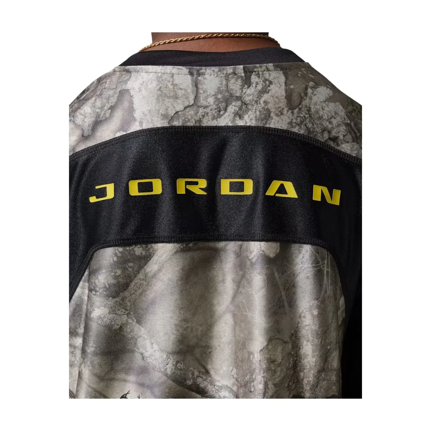 Детская футболка с принтом Air Jordan Brooklyn Realtree, серебристый — фото 4