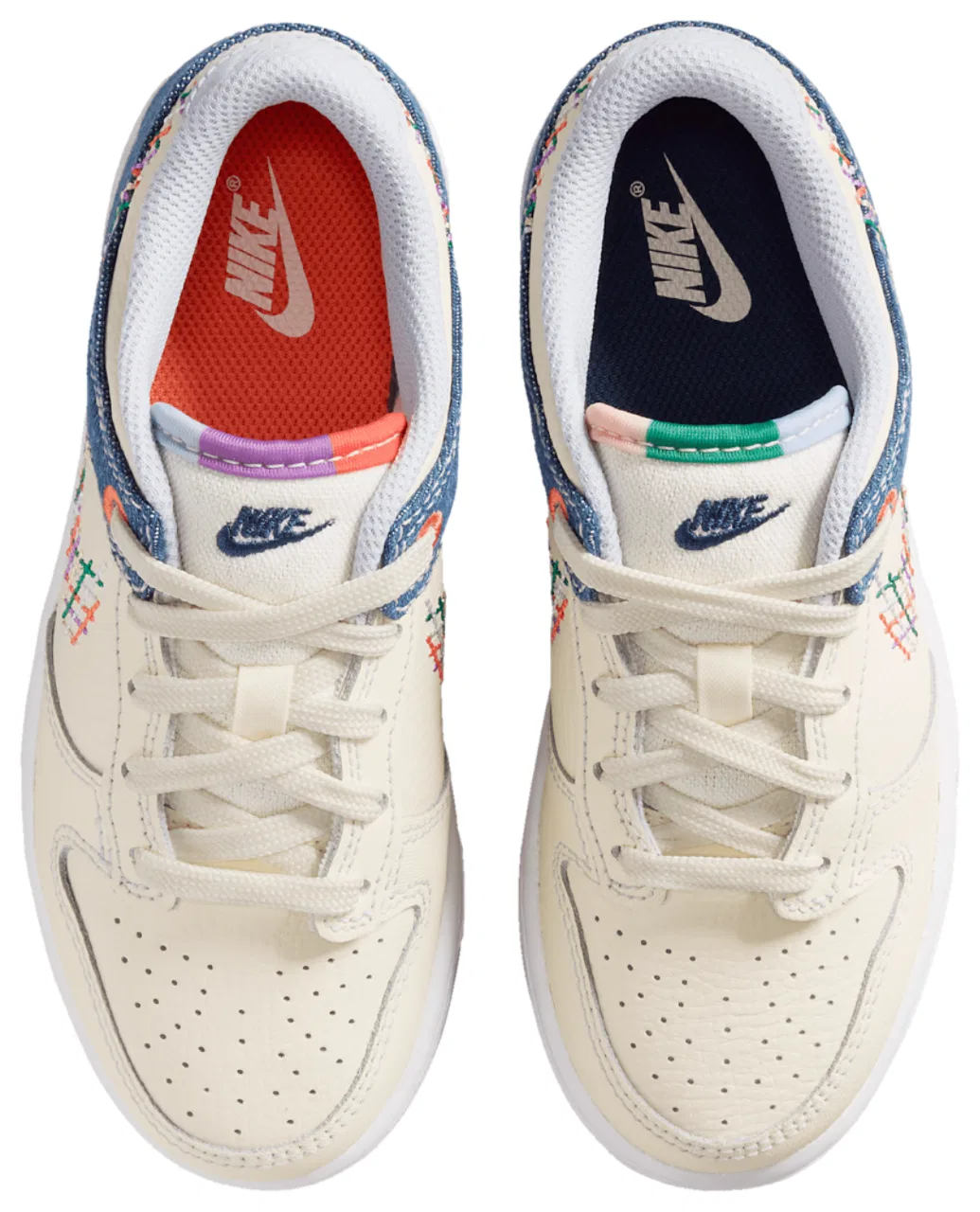 Кроссовки для мальчиков Dunk Low Nike, цвет Soft Pearl/Multicolor — фото 4