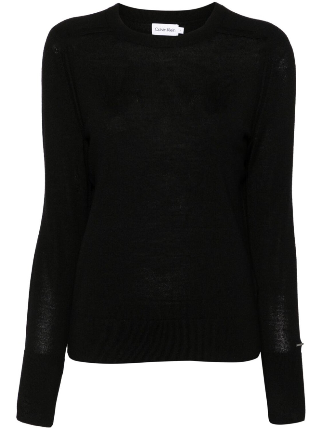 

Calvin Klein джемпер из мериносовой шерсти с логотипом, черный