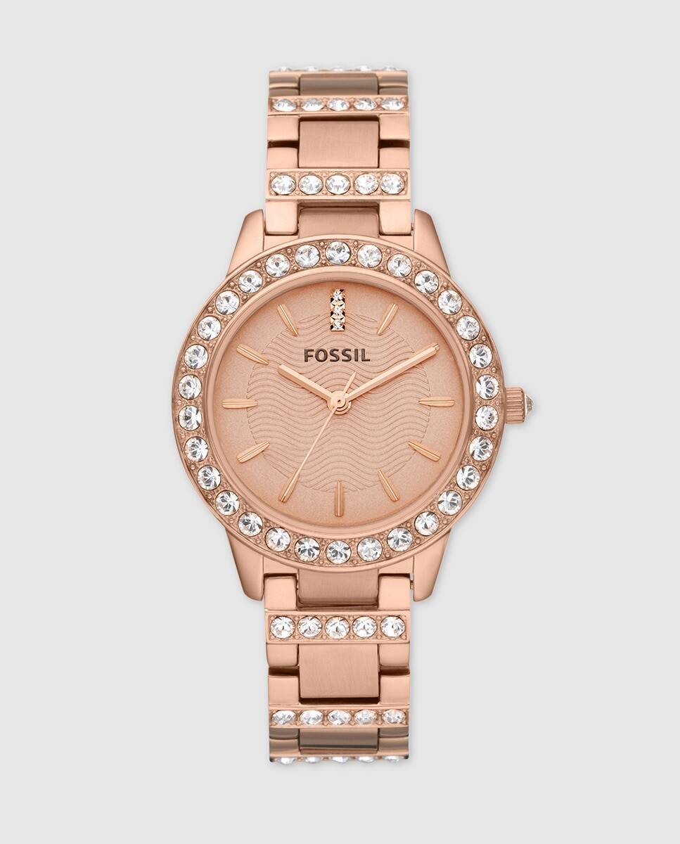 

Fossil Jesse ES3020 женские часы из розовой стали Fossil, розовый