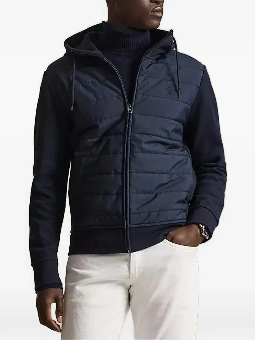 Куртка на молнии с капюшоном POLO RALPH LAUREN, синий