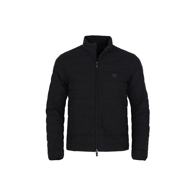 

EMPORIO ARMANI Стеганая нейлоновая куртка на молнии с нашивкой в виде орла, Black