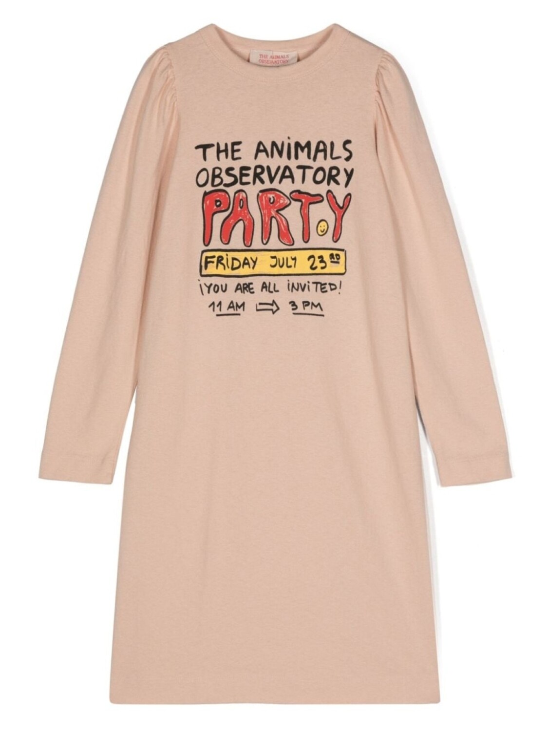 

The Animals Observatory платье мини с графичным принтом, розовый