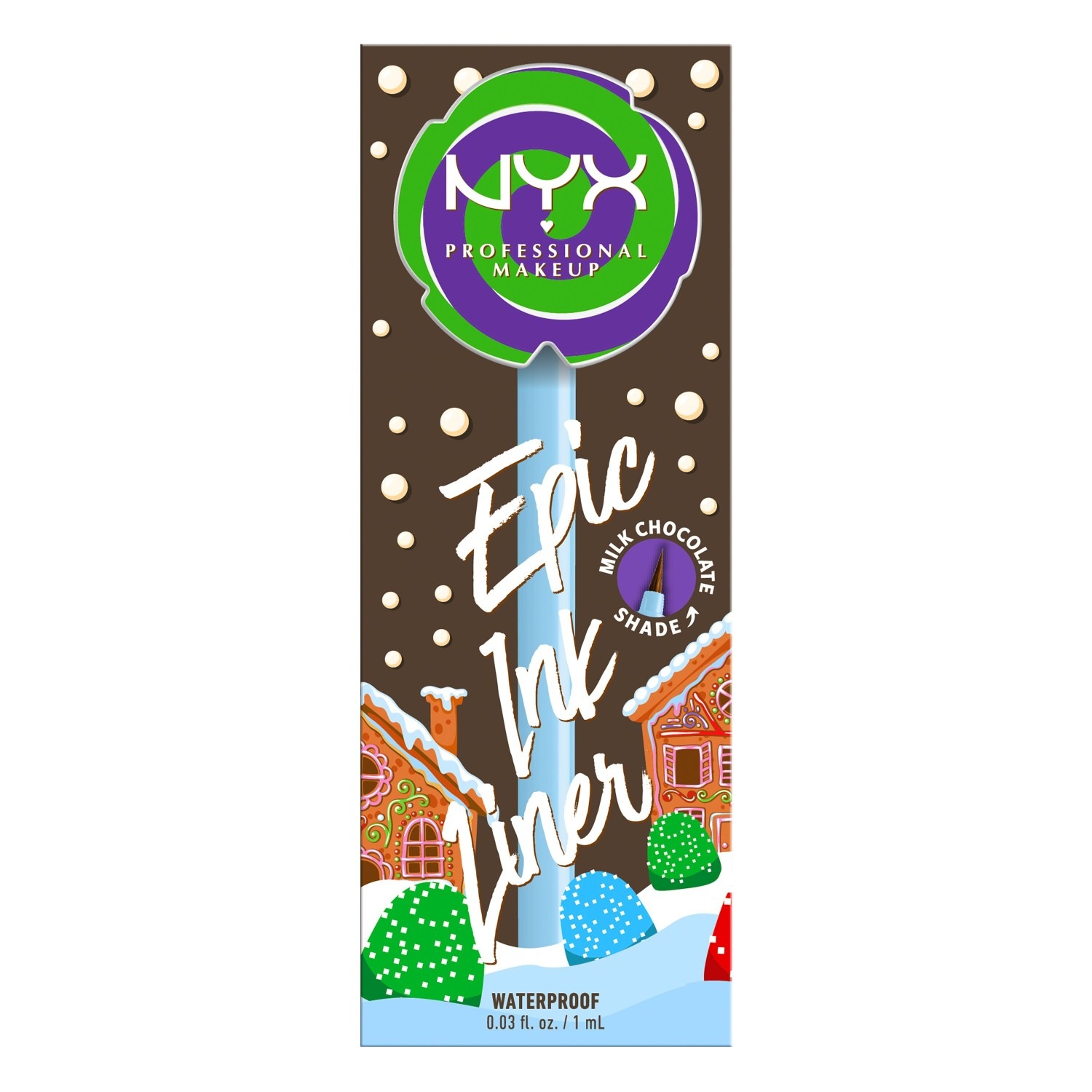 Подводка для глаз holiday collection candy swirl liner Nyx Professional Makeup, 02 - milk chocolate, объем 1 мл. — фото 3
