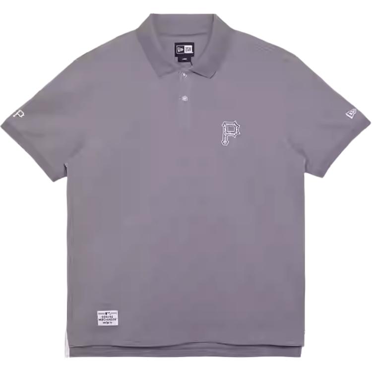 

New Era Blue And White Porcelain Series Polo Shirt Unisex Gray