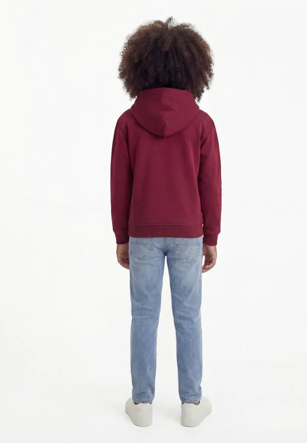 Толстовка с капюшоном из флиса с принтом логотипа Tommy Hilfiger, Rich Cherry — фото 2