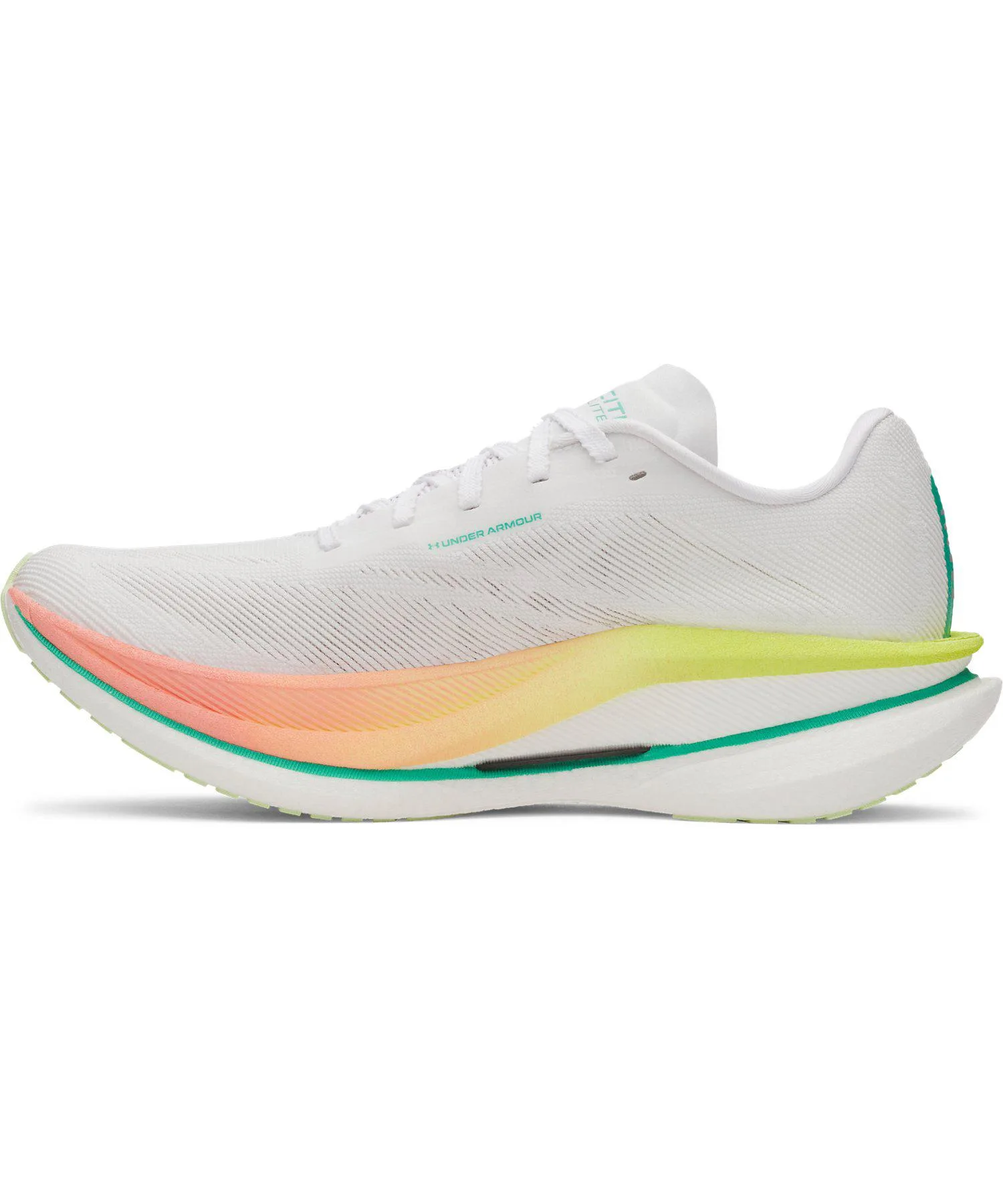 Унисекс кроссовки для бега с карбоновой пластиной Velocity Elite 3 UNDER ARMOUR бело-синие — фото 2