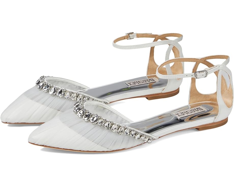 

Балетки Badgley Mischka Evelynn, цвет Soft White