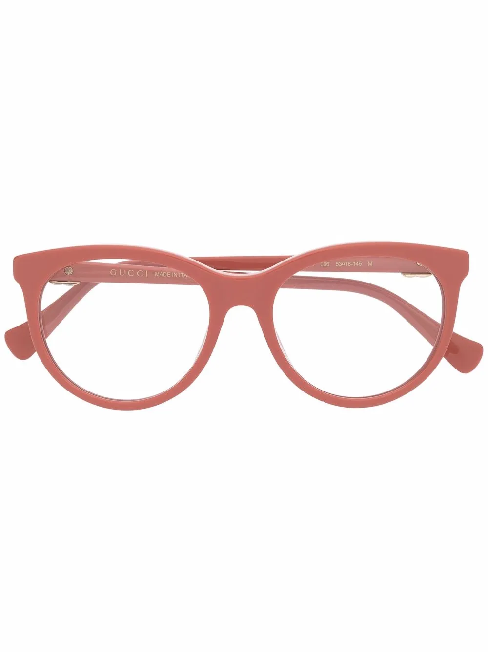 

Очки в оправе 'кошачий глаз' с логотипом GG Gucci Eyewear, розовый