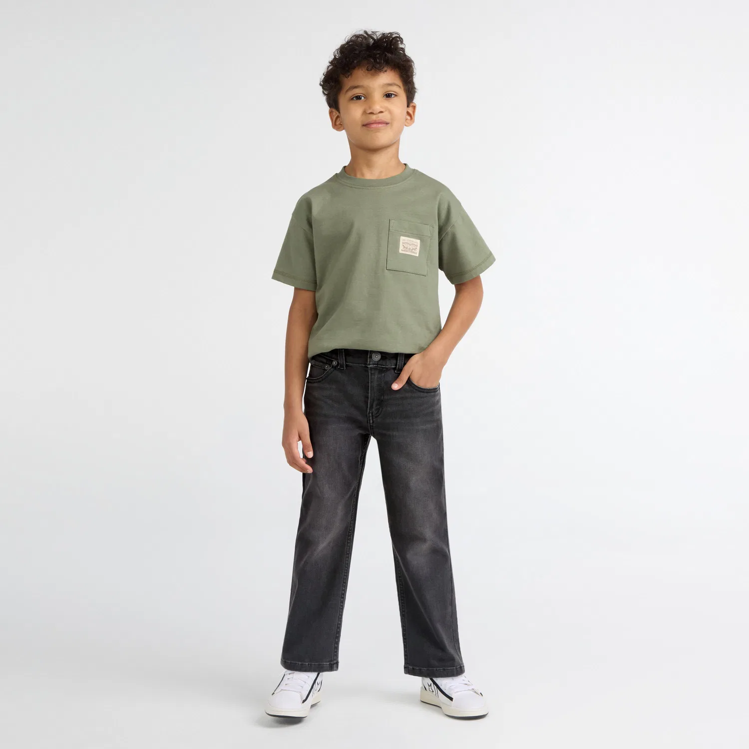 Джинсы-клеш 517 для мальчиков 4-7 лет Levi's, Dark Wash