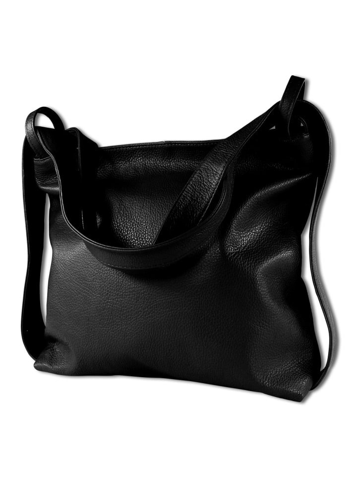 

Наплечная сумка Toscanto Schultertasche, Cityrucksack Leder schwarz ca. 40cm