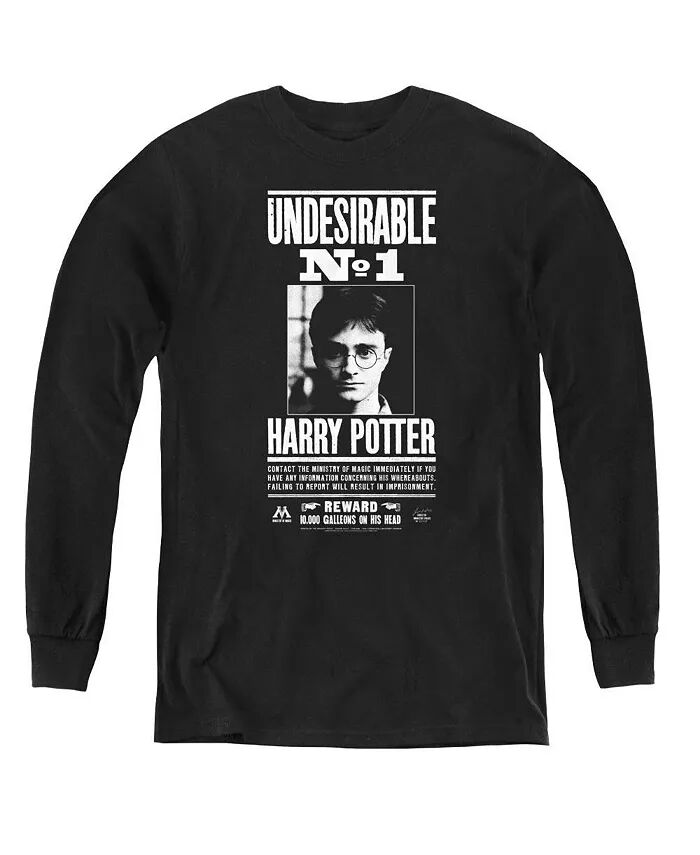 

Мальчики Молодежь Нежелательные № 1 Длинные рукава Толстовка Harry Potter, черный