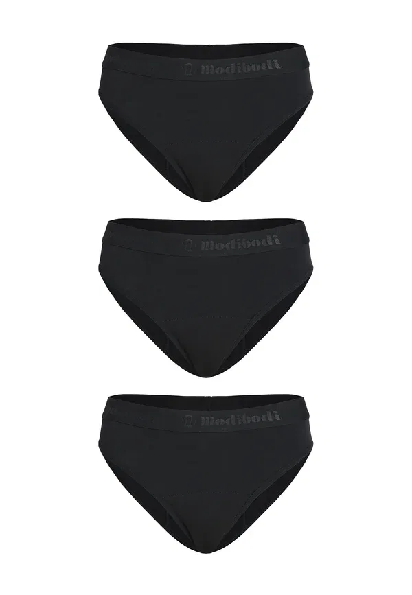 Трусы-стринги для менструации Modibodi Teen 3 pack moderate flow, черный