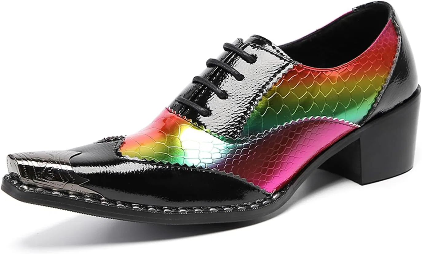Туфли Shoes, Comfortable Handmade Leather Shoes, Breathable Banquet Shoes for Party, Leisure, Night Club, Business and Dance HGTREDPK, Black