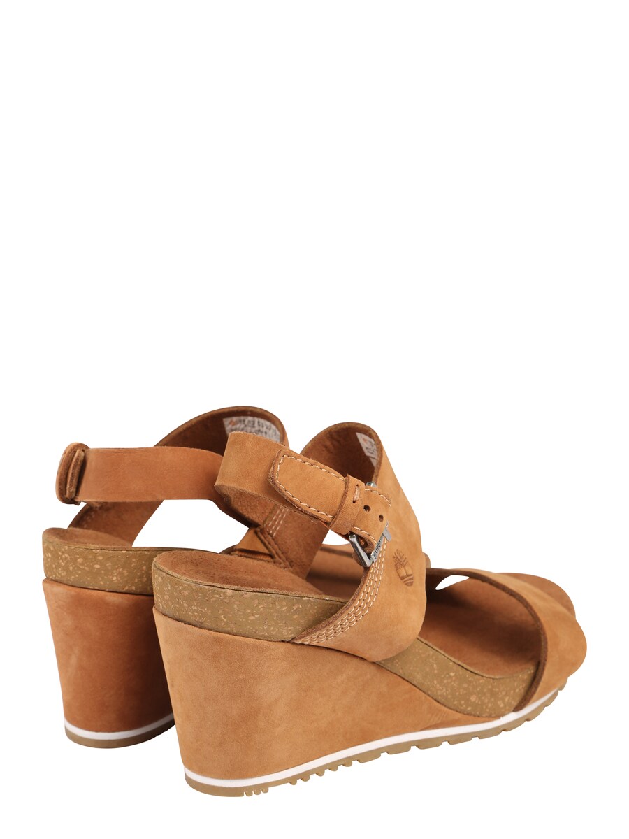 Босоножки на высоком каблуке TIMBERLAND Strap Sandals Capri Sunset, коричневый — фото 3