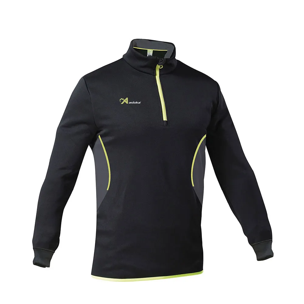 

Толстовка спортивная Asioka Tokio half zip, черный