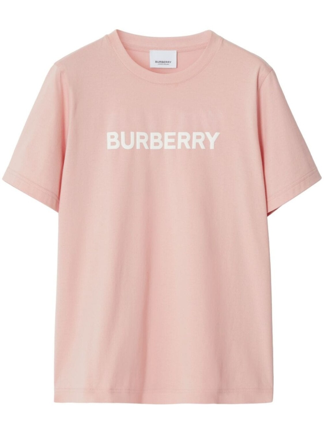 

Burberry футболка с логотипом, розовый
