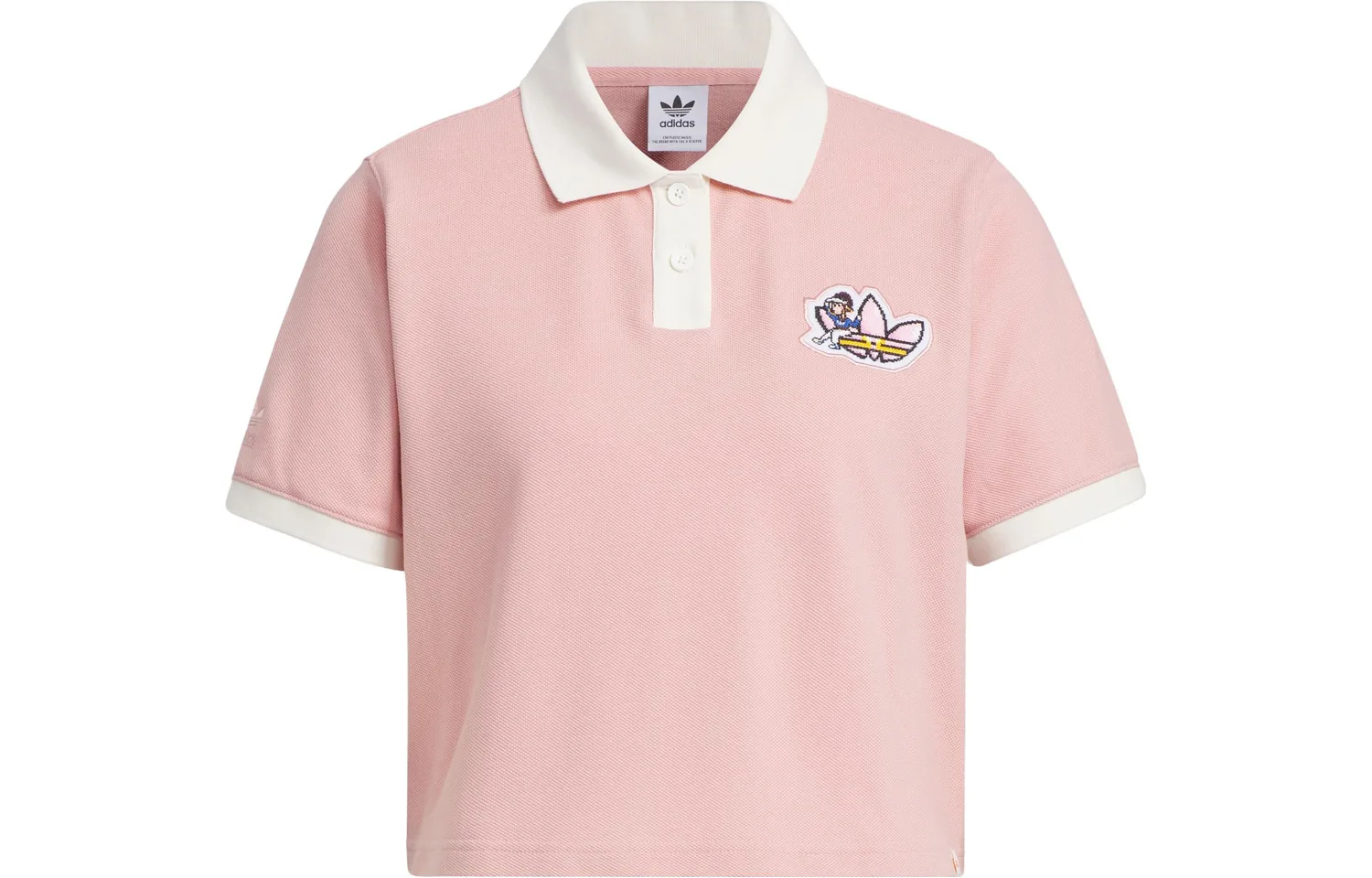 Adidas Originals Polo Shirt Women's Miracle Purple Pink — фото 3