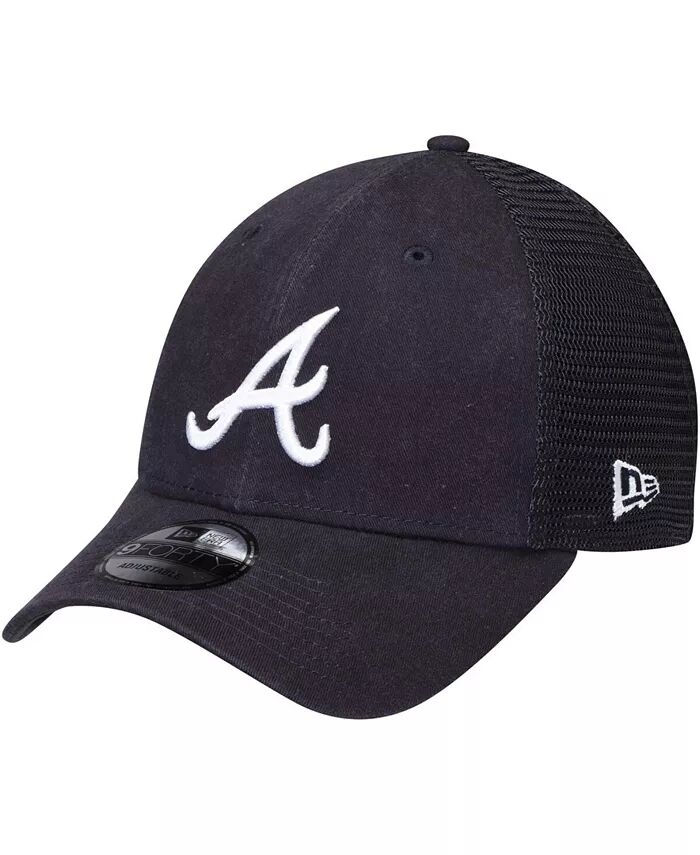 

Мужская темно-синяя кепка Atlanta Braves Trucker 9FORTY с регулируемой застежкой New Era