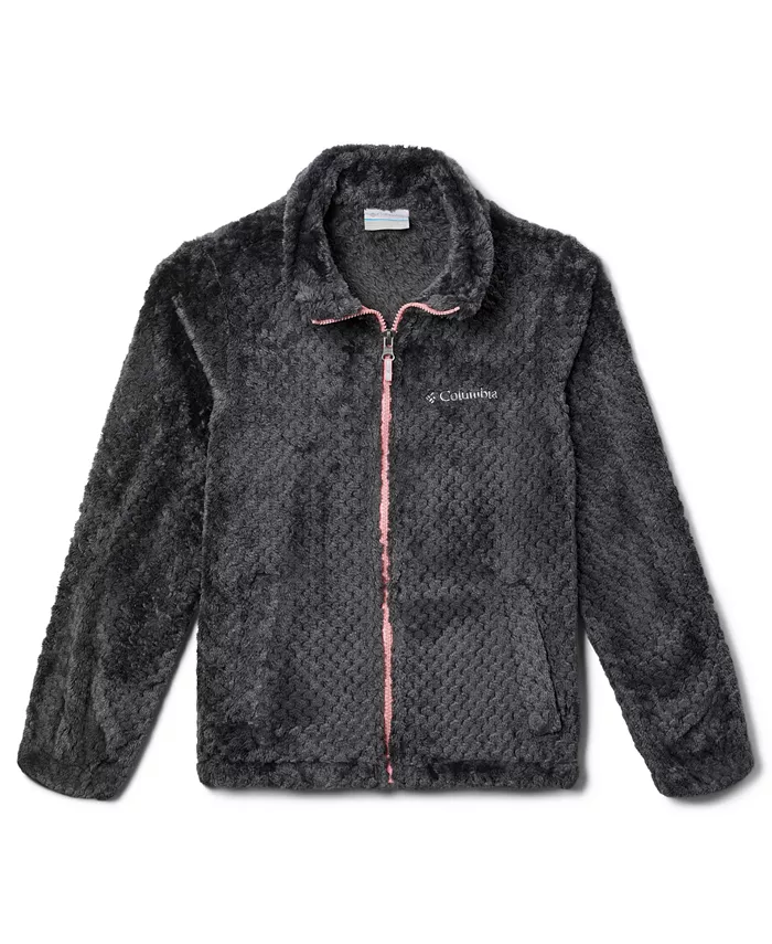 

Детская куртка с подкладкой из шерпы Fire Side на молнии, для девочек 7-20 лет Columbia, черный