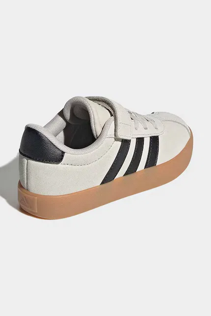 Кроссовки детские VL COURT 3.0 Adidas, бежевый — фото 3