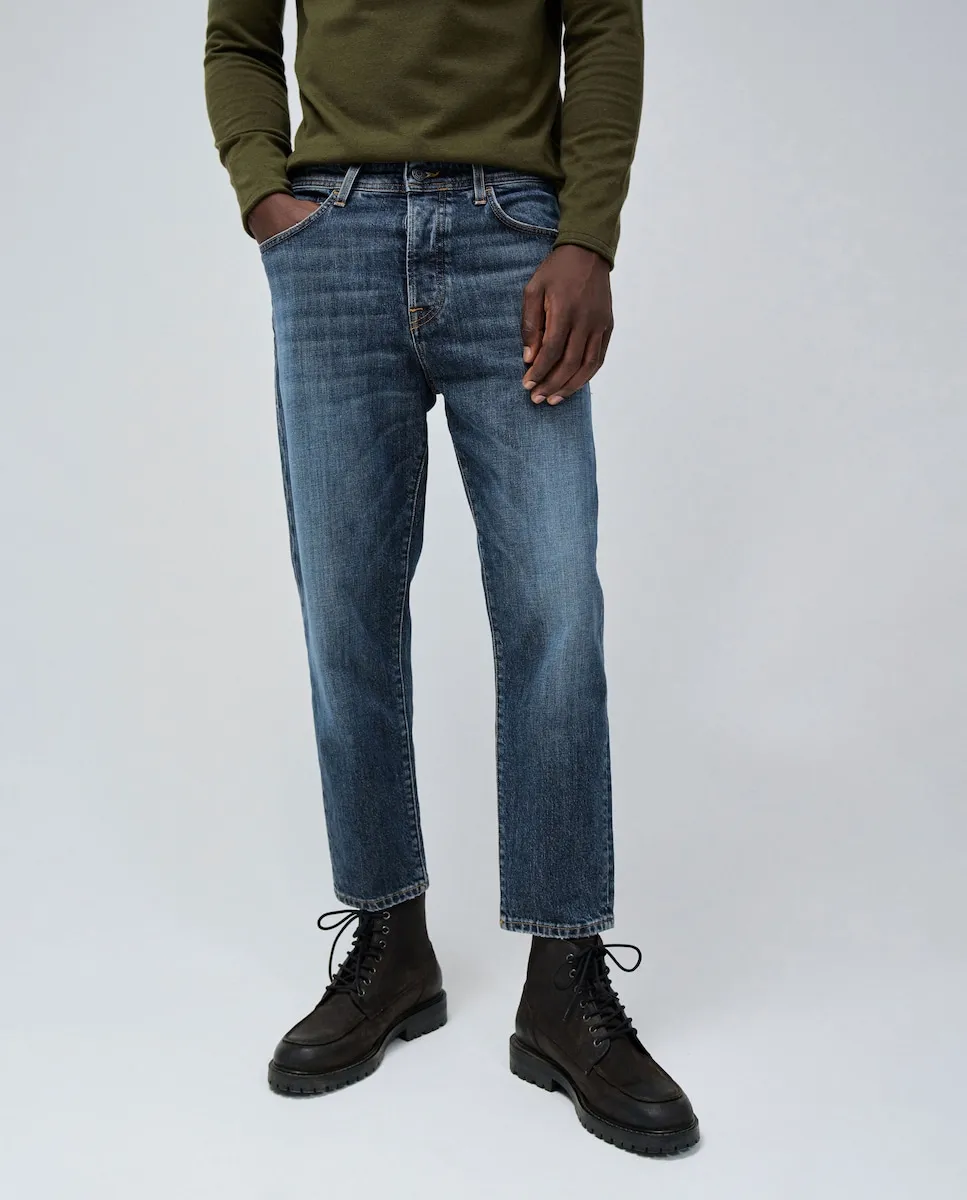 

Мужские джинсы прямого кроя суженные книзу Salsa Jeans, синий