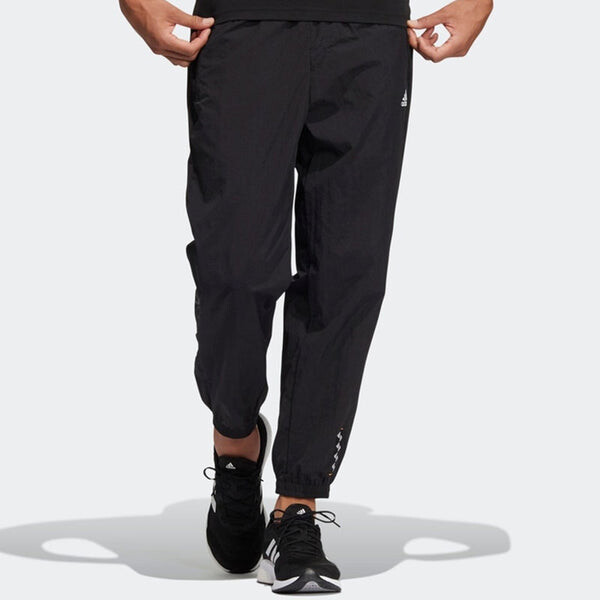 Спортивные штаны adidas Solid Color Small Label Woven Casual Sports Pants/Trousers/Joggers Autumn Black, мультиколор — фото 3