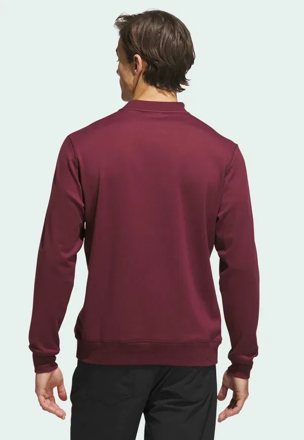 Свитшот с круглым вырезом Ultimate365 Adidas Golf, бордовый — фото 2