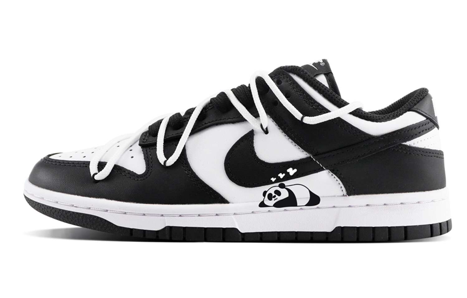 

Кроссовки Nike Dunk Skateboarding Shoes Men Low-top Black/white, черный/белый