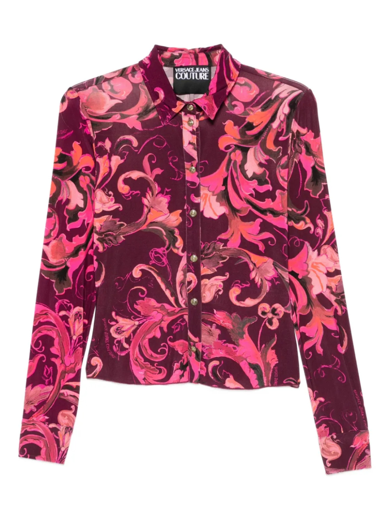 

Рубашка на пуговицах Versace Jeans Couture Porcelain Barocco, красный