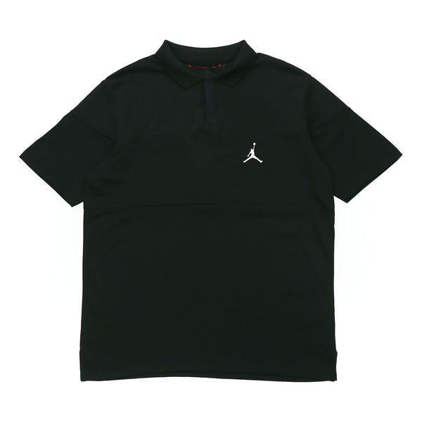 

Футболка Air Jordan Jumpman Casual Sports Short Sleeve Polo Shirt Black, черный