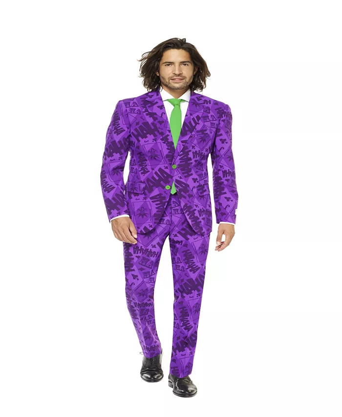 

Мужской костюм The Joker Premium - фиолетовый - включает пиджак, брюки и галстук Opposuits