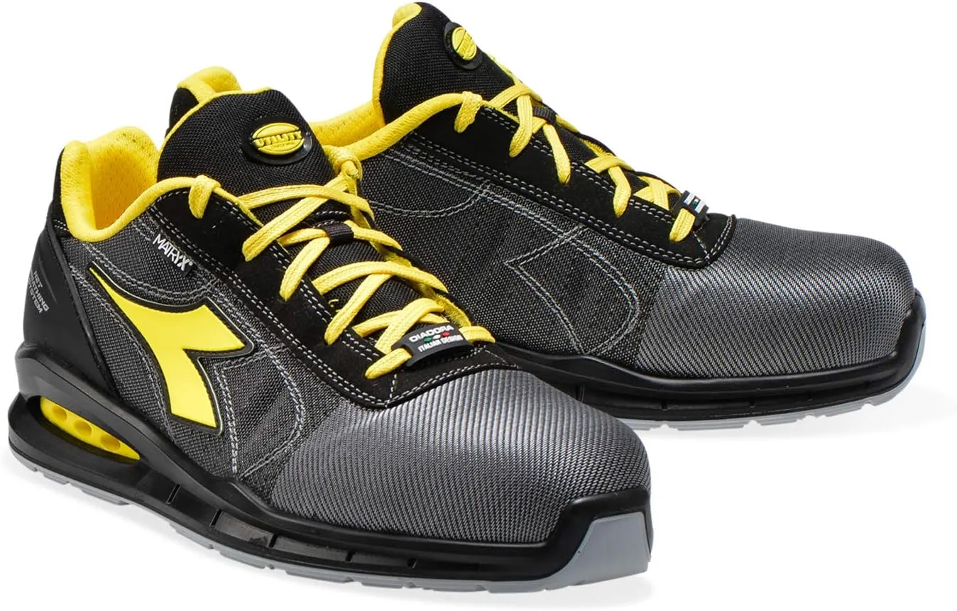 Мужские беговые кроссовки UTILITY DIADORA Run Net Airbox RUN NET AIRBOX Low S1P SRC, черный/серый — фото 4