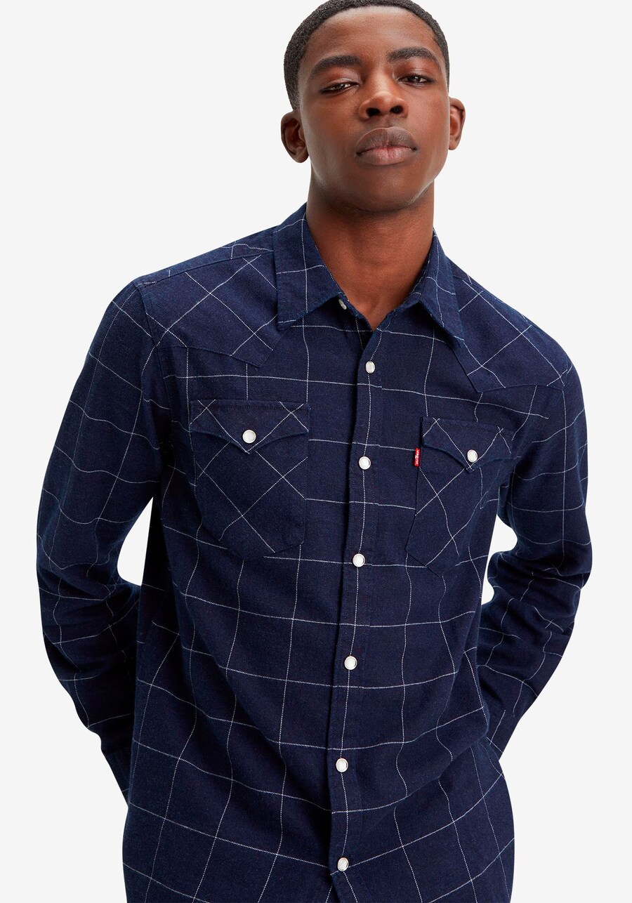 

Клетчатая рубашка LEVI'S Regular fit Business Shirt, синий