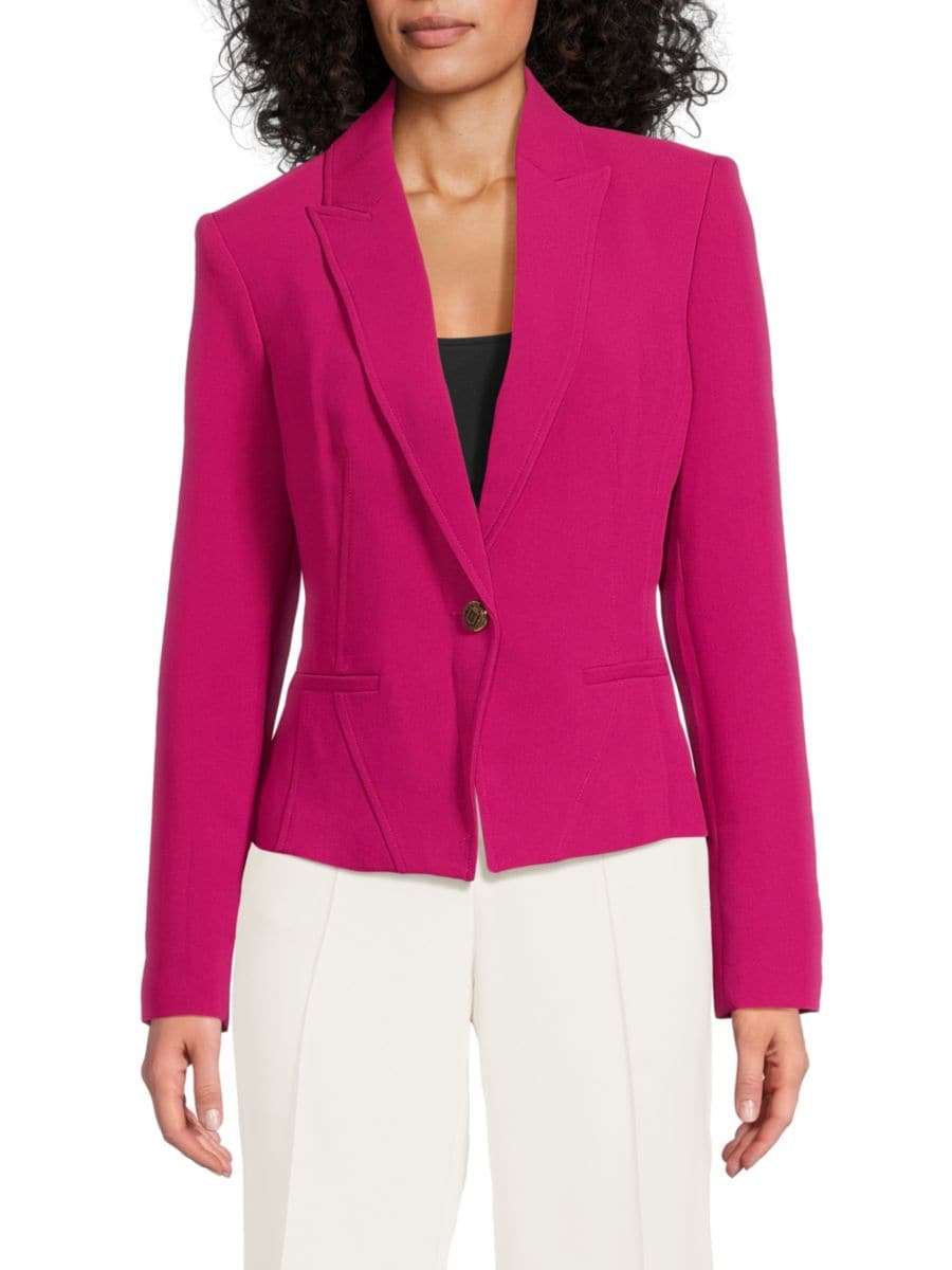 

Однотонный блейзер с заостренными лацканами Karl Lagerfeld Paris, цвет Cerise Pink