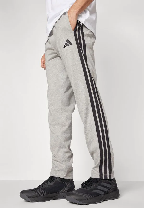 Основные спортивные штаны с тремя полосками Adidas Sportswear, Medium Grey Heather/Black — фото 4