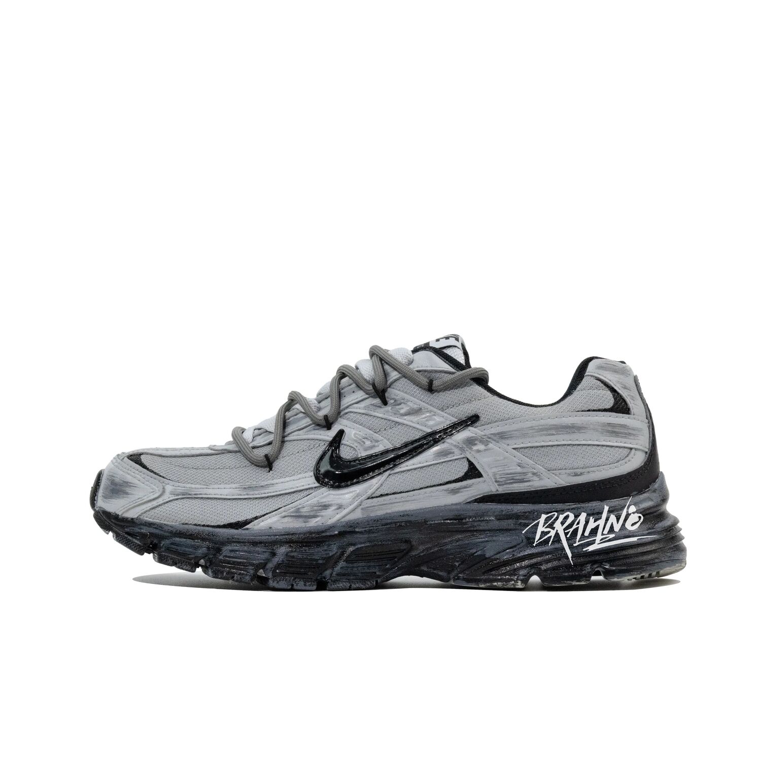 

Nike Износостойкие, дышащие, легкие низкие беговые кроссовки Initiator, унисекс, серый