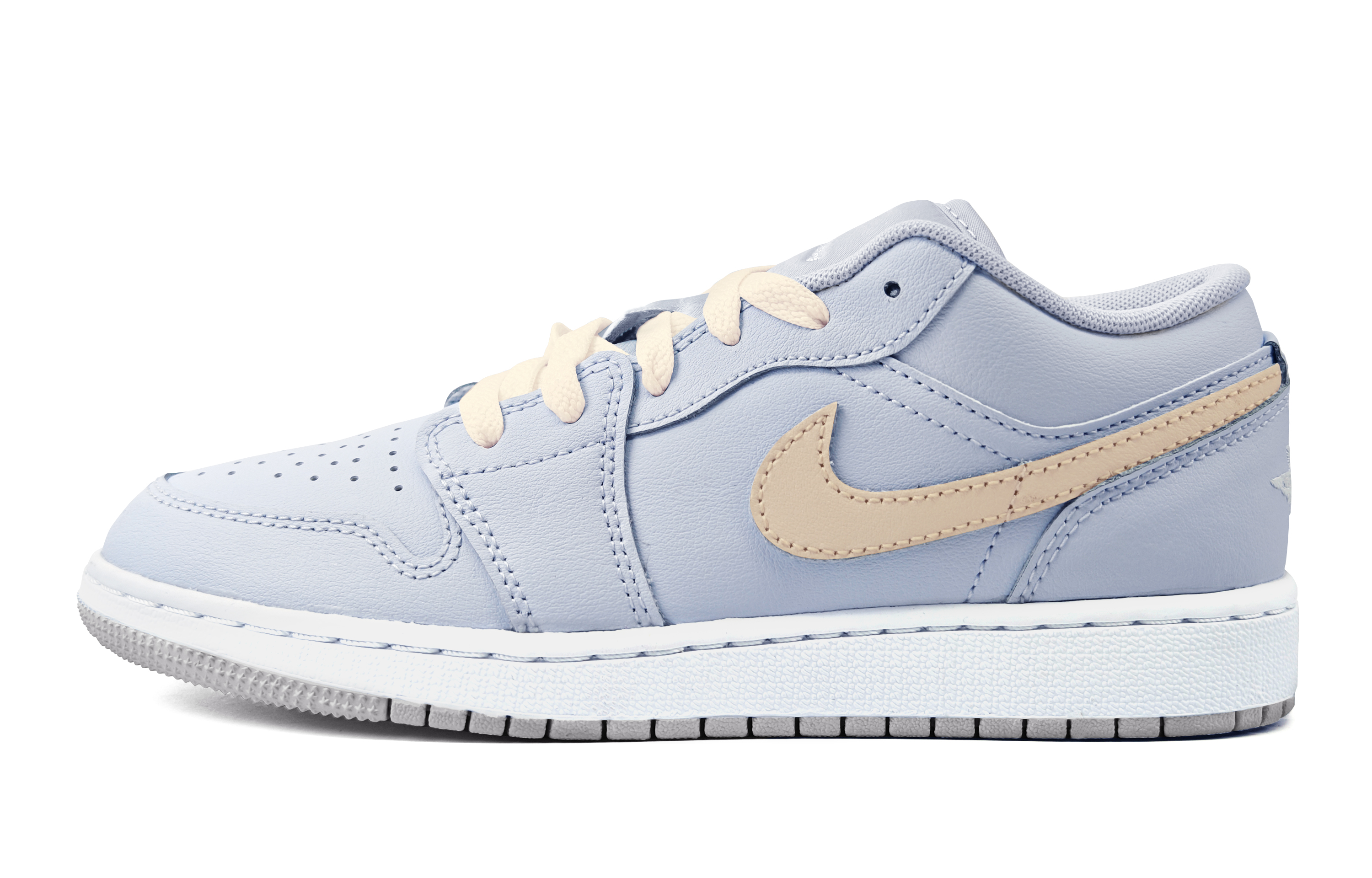 

Jordan Баскетбольные кроссовки AJ1Air 1 бежевые с амортизацией и износостойкими низкими кроссовками для детей и подростков