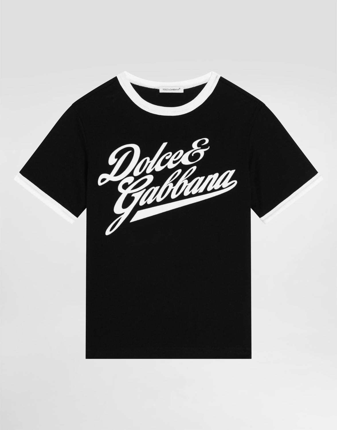 

Футболка из джерси с принтом Dolce&Gabbana DOLCE & GABBANA, черный